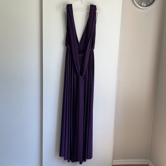 Eliza & Ethan Women's Purple Multi Wrap Maxi Bridesmaid Dress - O/S - Picture 3 of 11